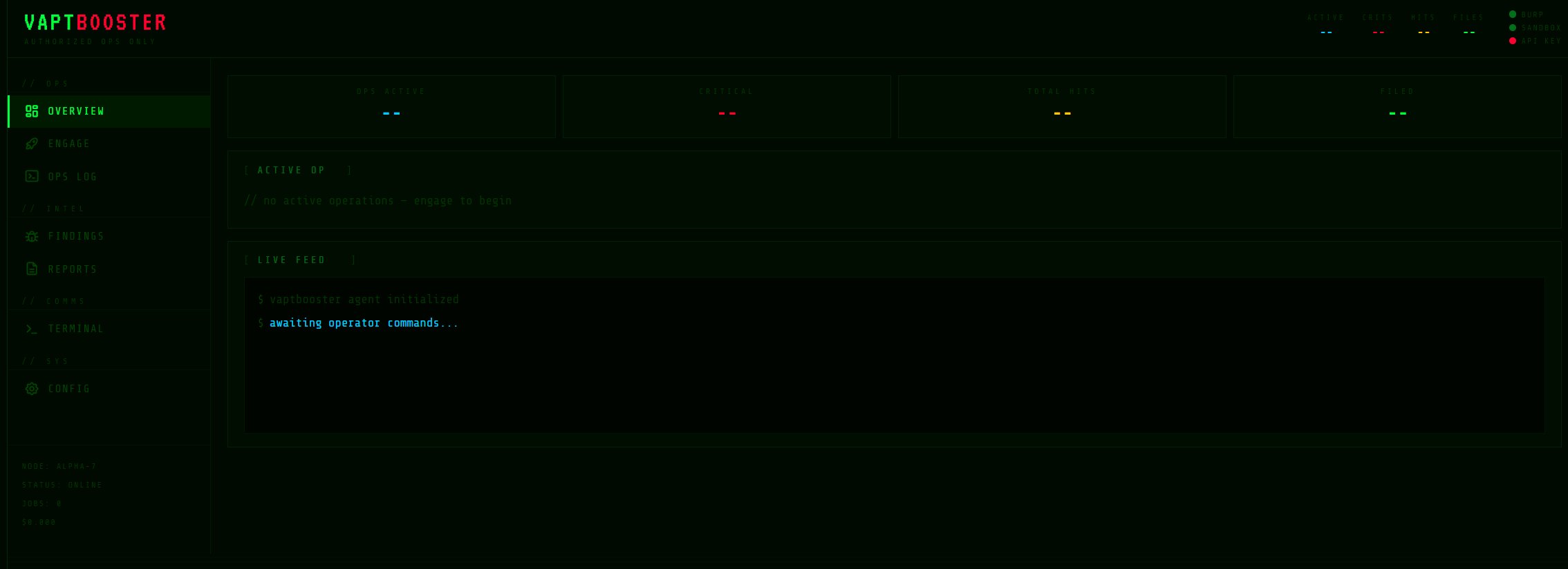 VAPTBOOSTER — AI VAPT assistant dashboard